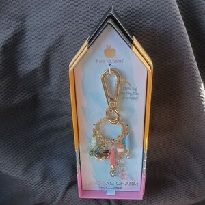 NIB NEVER OPENED True to Form Gold Handbag Charm. Very Colorful, Delightful